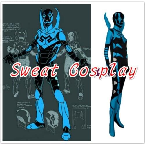 High Quality Blue Beetle Costume Jaime Reyes Version Spandex Superhero Costume zentai suit Cosplay Costume