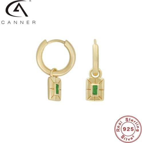 CANNER Women Hoop Earrings Jewelry Packaging For Women Earrings Pendientes Plata 925 Earrings Fashion Jewelry HoopEarring Joyero