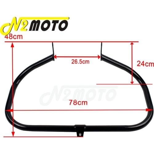 1 1/4" Black Motorcycle Engine Guard Highway Crash Bar Protector For Harley Softail FL FLST FLSTF FLSTN FLSTC FLSTSC 2000-2017