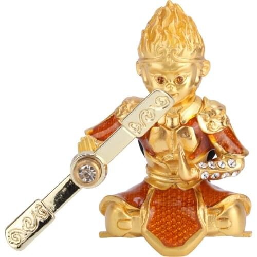 1 pc Car Air Conditioner Vent Monkey King Shape Air Freshener Clip blue orange Fragrance Diffuser Metal Material Easy to install