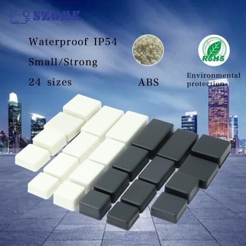 10 Pcs Abs Plastic Case For Pcb Board Small Waterproof Box Junction Electronics Enclosures Diy Housing IP 65