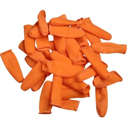 100pcs Latex Rubber Finger Cots Protector Shield for Extensions Powder Free