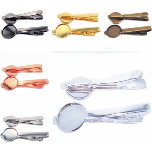 16mm 18mm 20mm Tie Tack Bezel Blanks Tie Tack Findings Tie Tack Backs Wholesale Tie Tack Pins Glass Cabochon Setting TB001