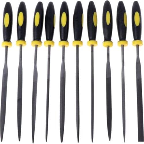 4X7B 10 Pcs Needle File Set For Jeweler Wood Carving Craft Metal Glass Stone 3 Sizes