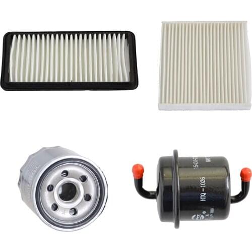 Car Air Filter Cabin Filter Oil Filter Fuel Filter for Suzuki Swift 1.3L 13780-77J00 80292-SBG-W01 15601-87703 15430-77J00-000