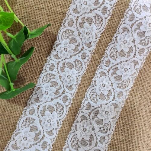 S1051 5.5cm wide white lace border for craft sewing material clothing accessories