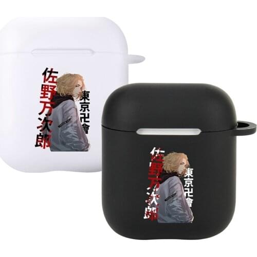 Anime Tokyo Revengers Yoshiro Sagano Ryūgūji Ken Apple Earhone Case for AirPods 1/2 TPU Protector Headphone Protection Cover
