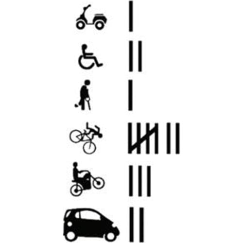 Black/Sliver Funny Keeping Score Count Vinyl Stickers Car Truck Traffic Decal Humour WaterProof Styling Vinyl C398