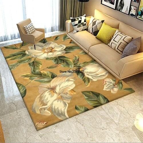 Chinese Style Black Carpet Flower Modern European Style Floral Carpet Living Room Next To The Carpet Bedroom Kitchen Floor Mat