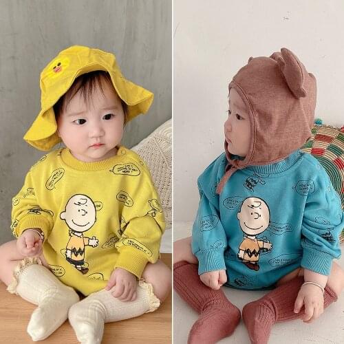 Baby Boy Clothes Autumn Baby Jumpsuit Newborn Cartoon Long Sleeve Cotton Clothes Baby Girl Romper Infant Outfits 3-6M for Kids
