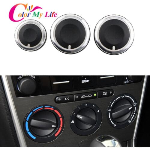 FOR MAZDA 6 M6 2004-2009 SWITCH KNOB KNOBS HEAT HEATER CONTROL BUTTONS DIALS FRAME RING A/C AIR CON COVER 2006 2005 2007 2008