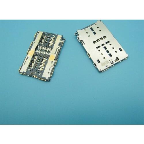 1pcs sim card reader slot tray holder connector port For Huawei honor 8 FRD-AL00 DL00 V8 KNT-TL10 6A DLI-AL10 memory sd