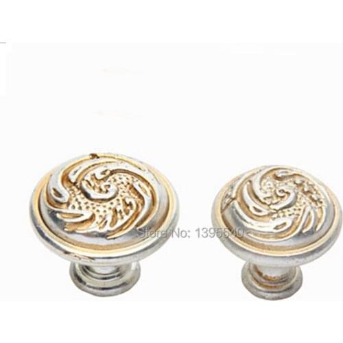 25mm Phoenix Kitchen Cabinet Drawer Knob Furniture Dresser Vintage Knob Cabinet Cupboard Closet Antique Handle PullsRongjing x2