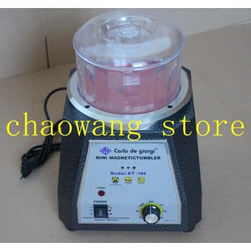KT-186 Two-Way direction Magnetic Polisher Magnetic Tumbler Jewelry Polishing Machine