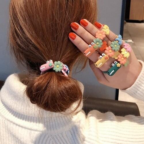 Cute Cartoon Hair Ties Girl Korean Style Ball Head Rubber Bands