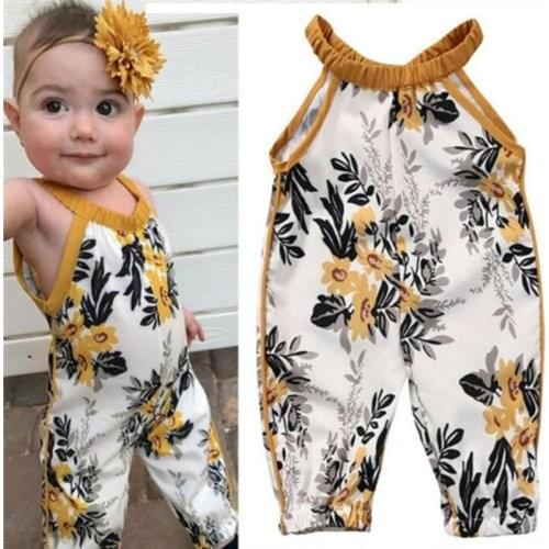 Fashion Summer Toddler Kid Baby Girl Clothes Romper Infant Jumpsuit Outfit Set Sunsuit Playsuit