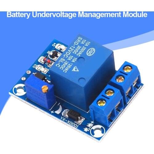 Dc 12v Battery Undervoltage Low Voltage Cut Off Automatic Switch Recovery Module Charging Controller Protection Board