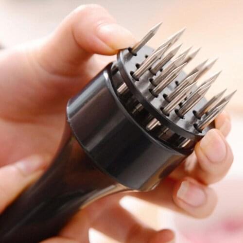 Stainless Steel Meat Tenderizer Needle Steak Pork Chops Loose Household Press Hole Piercer Meat Hammer Kitchen Food Cooking Tool
