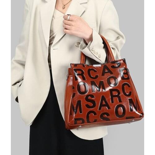 YILIAN New handbag fashion pressure letter high texture shoulder bag versatile large capacity cross-body bag