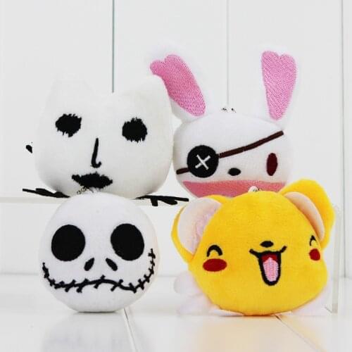 6cm-8cm Jack Skeleton Plush Keychain Pendant Kero Yoshino Yoshinon Hoozuki no Reitetsu Cat Mao Hao Hao Chan Stuffed Toys