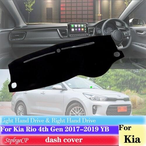 For Kia Rio 4th Gen 2017 2018 2019 YB Anti-Slip Dashboard Cover Protective Pad Car Accessories Sunshade Carpet car decor