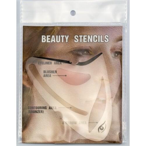 Eyeliner Eye Shadow Stencil 2pcs Eye Brow Makeup Tool 3 In 1 Cat Eyes Cosmetic Tool Card Cat Eyeliner Shape Template Model Tool