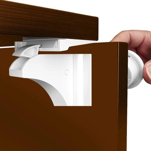 TUSUNNY 8+2/4+1PCS Magnetic lock from children Baby Safety Protection Cabinet Door Lock Drawer Locker Security Invisible Locks