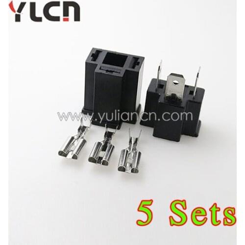 High Quality 3pin/way 5 Set Waterpfoof Electric Car Sealed wire Connectors Plug