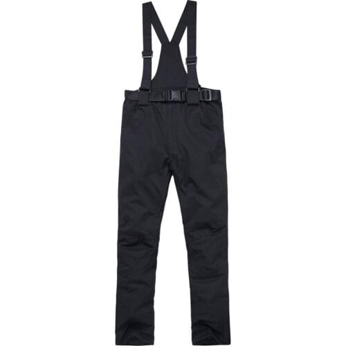 -30 Warm Unsex Womens and Men' Snow Pants Winter Outdoor Sports Belt Pant Snowboard Trousers Waterproof Windproof Ski Suit Bibs
