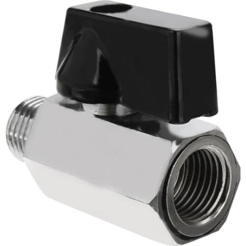 1pc Brass Mini Ball Valve 1/2,1/4,1/8 Inch BSP Male to Female Air Compressor Control Mayitr For Air Oil Water