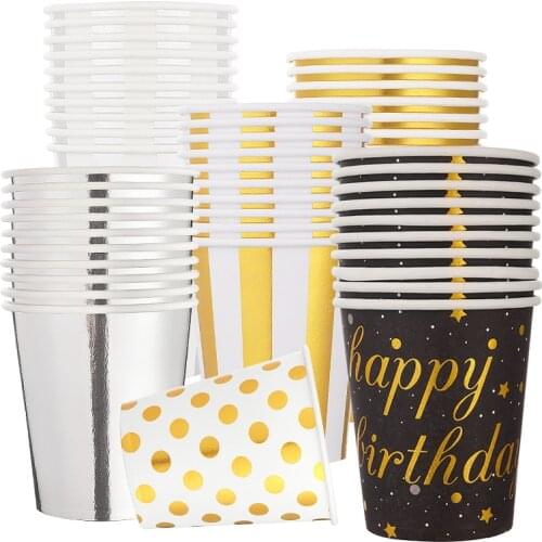 10pcs/lot Party Disposable Paper Cups Juice Cup DIY Decoration Baby Shower Kids Birthday Wedding Picnic Tableware Supply