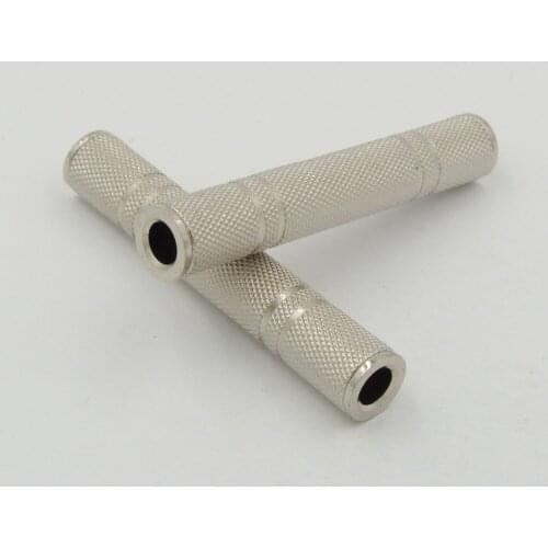 10PCS Stereo 6.35mm female to Stereo 6.3mm Female connector extender coupler