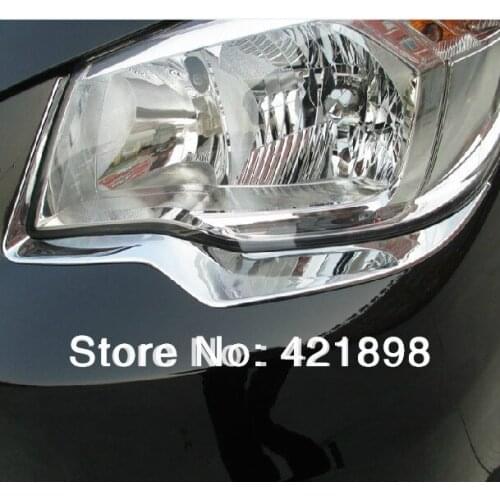 For Subaru Forester 2013 2014 2015 ABS Chrome Head Light Lamp Cover Trim 2 pcs