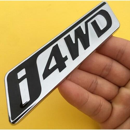 3D Metal I4WD Auto Trunk Tailgate Emblem Badge Decals Sticker Car Accessories