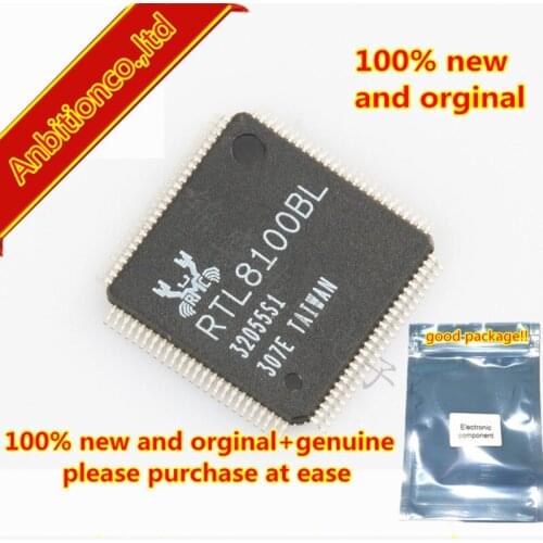 5pcs 100% new original RTL8100BL-LF RTL8100BL TQFP100 in stock