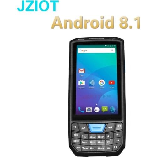 Android Handheld Barcode Scanner PDA JZIOT V80 android 8.1 handheld industrial pda nfc