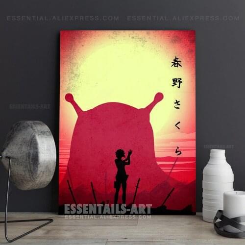 Sakura The Great Slug Anime Manga Poster Home Decor High Quality Canvas Print Picture Living Room Decoration Art Wall Painting