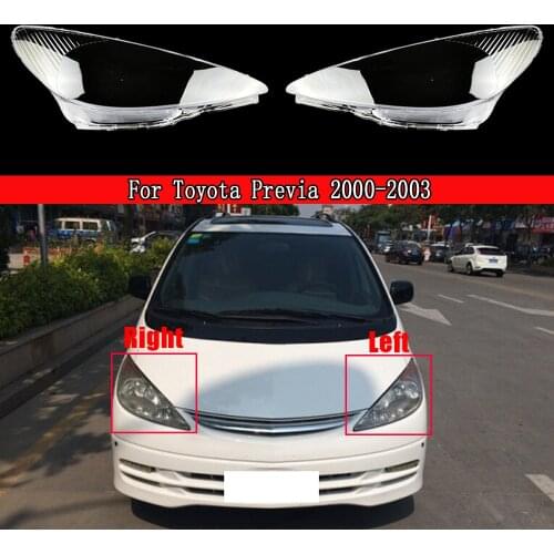 Car Transparent Headlight Shade For Toyota Previa 2000-2003 Headlamp Lampshade Head Lamp Light Covers Glass Lens Shell