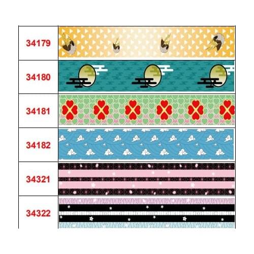 Free Shipping For 50 Yards 16mm 22mm 25mm 38mm 50mm Cartoon Printed Grosgrain Ribbon/Elastic Band For Gift Wrapping