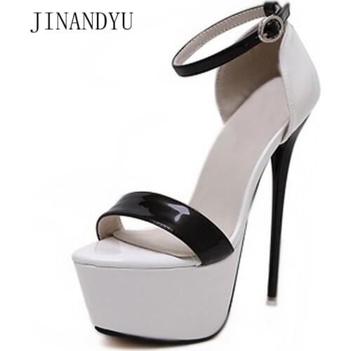 Platform Sandals Dress Wedding Shoes for Girls High Heels Gladiator Platform Shoes Leather Women Summe 2021 Sandale Femme 45 46