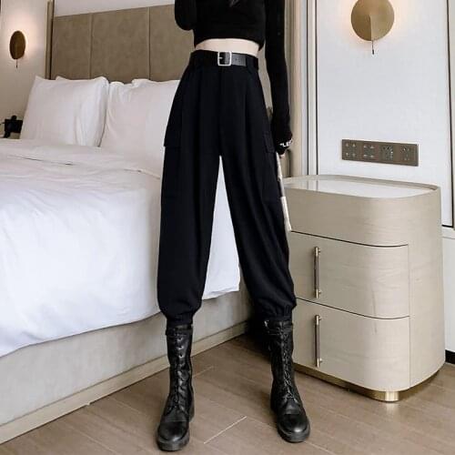 Casual Pants Women Cargo Trousers Loose Large Size 4XL All-match Streetwear Unisex Leisure Harajuku Summer Womens Fashion Chic