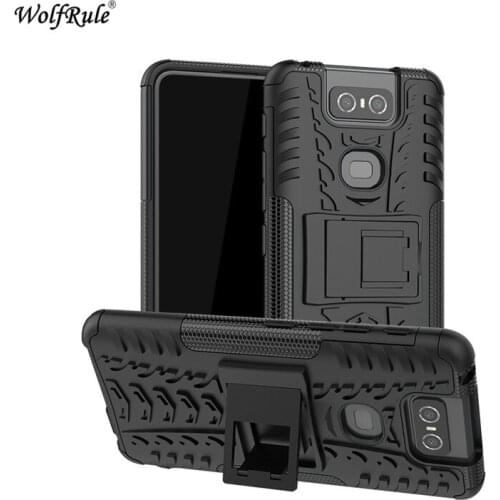 For Cover Asus Zenfone 6 ZS630KL Case TPU & PC Holder Armor Bumper Phone Case For Asus Zenfone 6 ZS630KL 6Z 6 2019 Cover 6.4