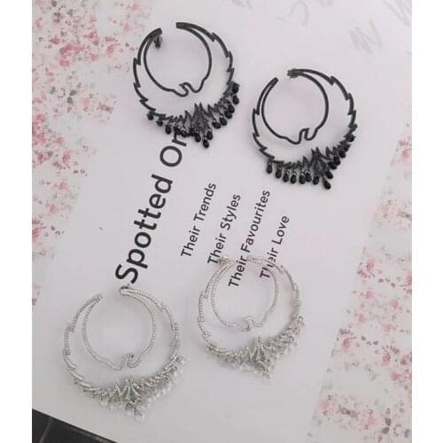 Designer Fashion 925 Sterling Silver Jewelry 3A Cubic Zirconia Party Earring