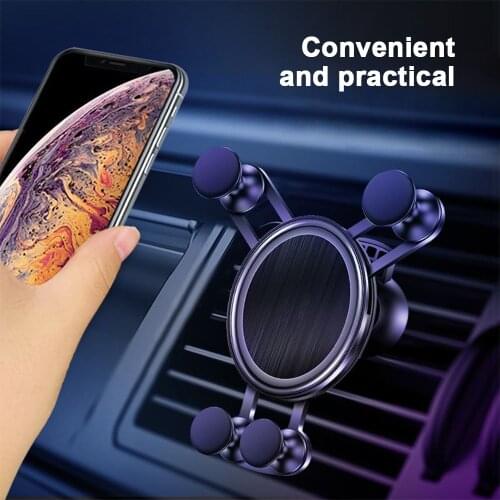 Floveme Universal Gravity Phone Car Holder For Air Vent Mount Car Holder Can rotate 360° Mobile Phone Car Support For iPhone 12