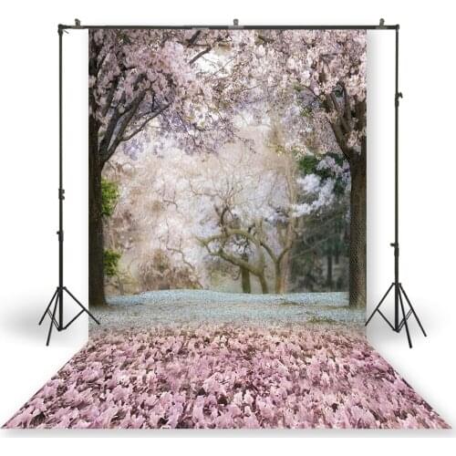HUAYI Photography Backdrop Newborns Baby Birthday Studio Photo Background Spring Cherry Forest Flower Wall Photo BackdropXT-6780