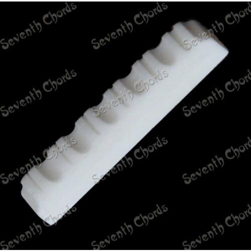 Bone Guitar Nuts 6 String flower Shaped Slotted For Folk Acoustic Guitar 43 x 6 x 9mm