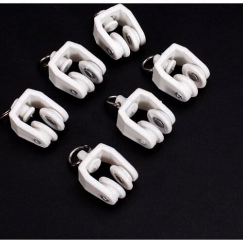 20 CURTAIN TRACK/RAIL GLIDERS RUNNERS SLIDER BATHROOM WINDOW DRAPERY EYELET HOOK