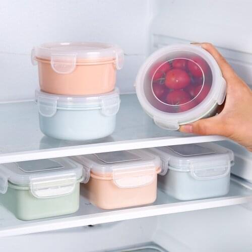 Kitchen transparent food sealed refrigerator food preparation box fresh keep spice storage lunch container lunch box WF829415