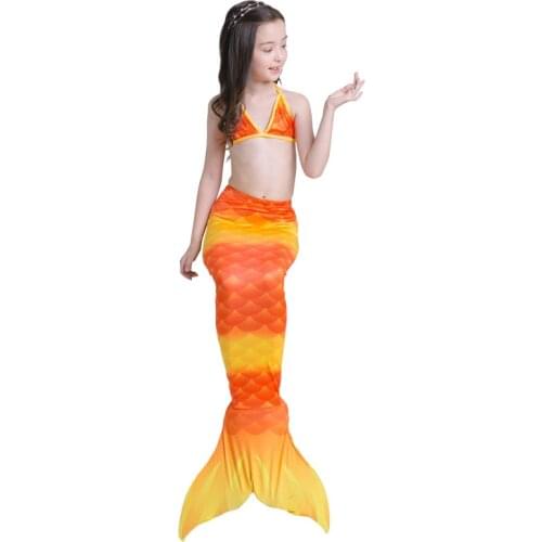 Mermaid Swimsuit Swimwear Childrens Girl 2021 New Fashion European And American Princess Dress Swimming Diving Bikini Set