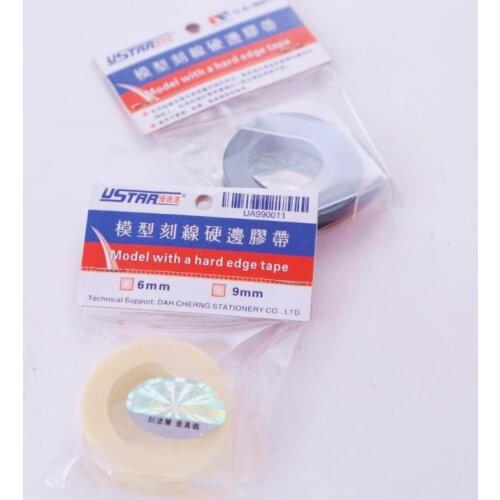 Ustar UA-90011 Models With Hard Edge Tape Scribed Line Tape 9mmx3m Model Building Tools Hobby Cutting Tools Accessory